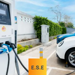 Borne de recharge de voiture électrique IRVE à Coutras - E.S.E